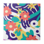 Dicke Y2K-Wildblume Vibraning Spring Decor Fliese (Vorderseite)