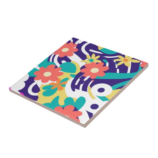 Dicke Y2K-Wildblume Vibraning Spring Decor Fliese (Seite)