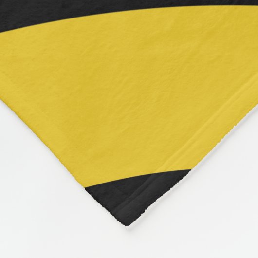 Dicke Zebrastreifen in Gelb und Schwarz Fleecedecke (Ecke)