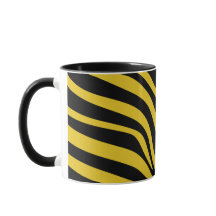 Dicke Zebrastreifen in Gelb und Schwarz