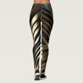 Dicke Zebrastreifen in Metallicen Leggings (Rückseite)