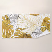 Dicken aus einer Monstera-Pflanze. Bild des Golden Badehandtuch (Badehandtuch)