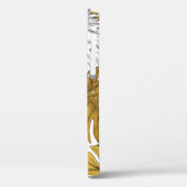 Dicken aus einer Monstera-Pflanze. Bild des Golden Case-Mate iPhone Hülle (Rückseite / Links)