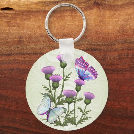 Dicken und Schmetterlinge Schlüsselanhänger (Vorderseite)