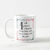 Dickens a Christmas Carol Scrooge Quote Viktoriani Kaffeetasse (Links)