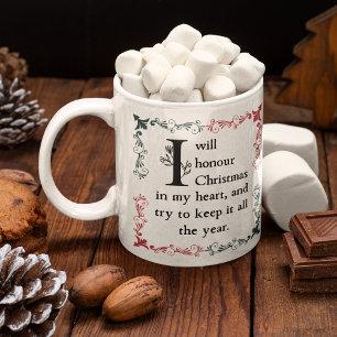 Dickens a Christmas Carol Scrooge Quote Viktoriani Kaffeetasse
