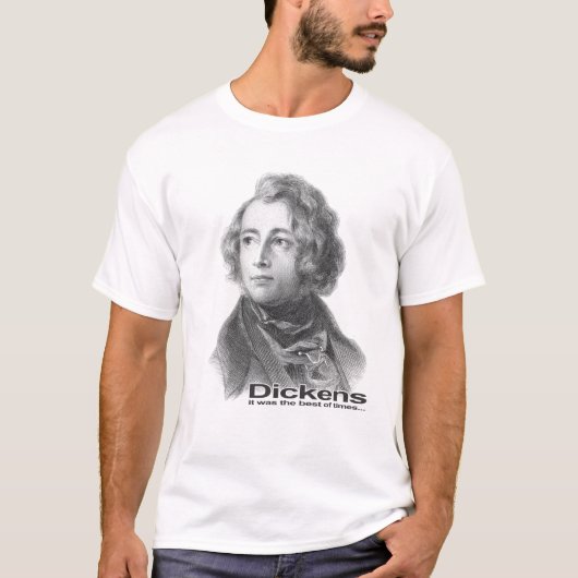 Dickens (B/W) T-Shirt (Vorderseite)