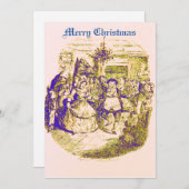 Dickens Christmas Card Feiertagskarte (Vorne/Hinten)