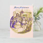 Dickens Christmas Card Feiertagskarte (Stehend Vorderseite)