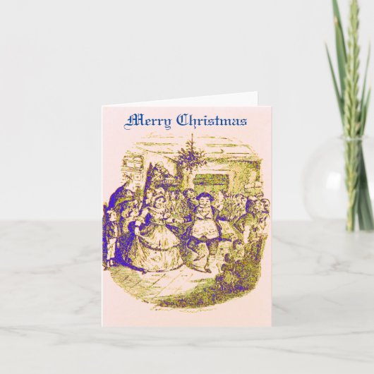 Dickens Christmas Card Feiertagskarte (Vorderseite)