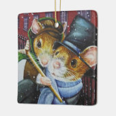 Dickens Christmas Carol Mice Keramikornament (Links)