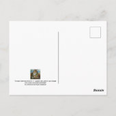 Dickens Christmas Lamplighter Maus Watercolor Art Postkarte (Rückseite)