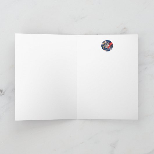 Dickens Christmas Scrooge Mouse Watercolor Art Karte (Innenseite)