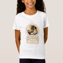 Dickens-Copperfield-Zitat Gold Blau T-Shirt