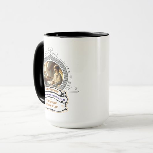 Dickens' David Copperfield Black Mug Tasse (Vorderseite Links)
