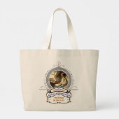 Dickens' David Copperfield Gold Black Tote Jumbo Stoffbeutel (Rückseite)