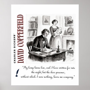 Dickens 'David Copperfield-Kunstzitat über Agnes Poster