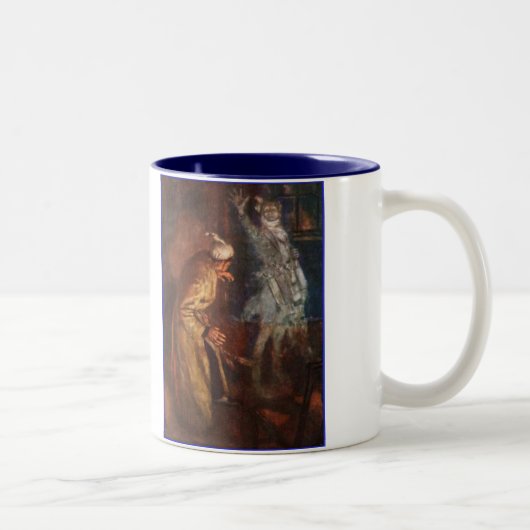 Dickens ein Weihnachten Carol Scrooge u. Marley Zweifarbige Tasse (Rechts)