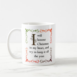 Dickens Eine Weihnachtsgeschichte Gemütlich Antik Kaffeetasse