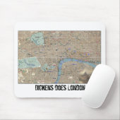 Dickens London Karte Mauspad (Mit Mouse)