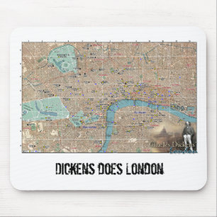 Dickens London Map Mousepad