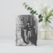 Dickens platziert seinen ersten Literaten Postkarte (Stehend Vorderseite)