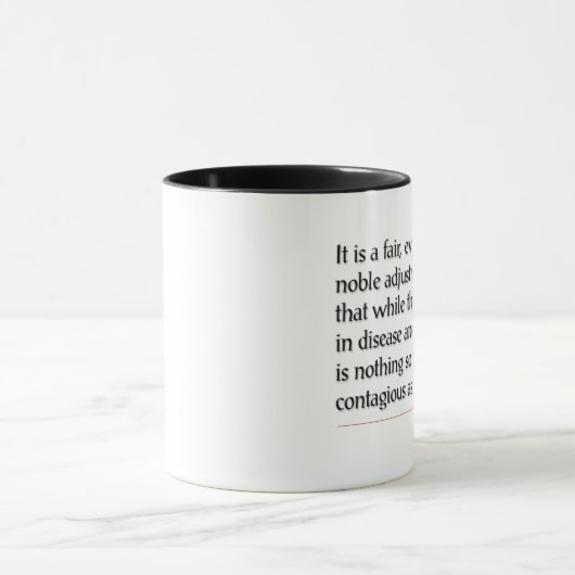 Dickens Quotes - Lachen-Tasse Tasse (Zentrum)