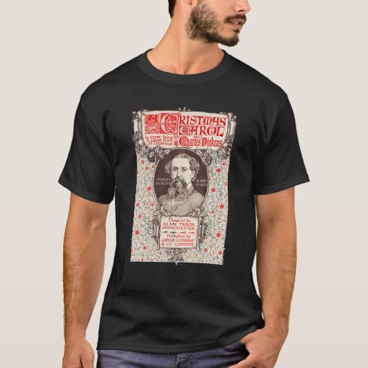 Dickens Scrooge Christmas Carol Vintage Weihnachte T-Shirt (Vorderseite)