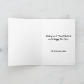 Dickens Scrooge Vintag Illustration Weihnachten Karte (Innenseite)