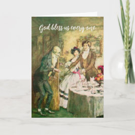 Dickens Scrooge Vintag Illustration Weihnachten Karte