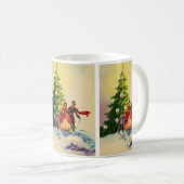 Dickens style Christmas illustration Kaffeetasse (VorderseiteRechts)