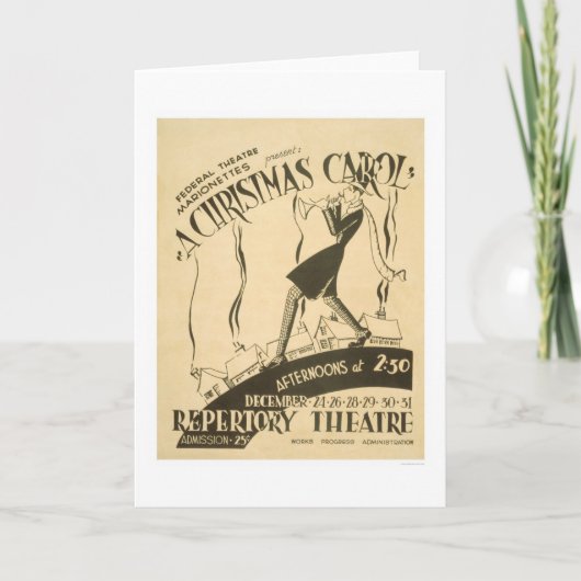 Dickens Weihnachten Carol WPA 1938 (Vorderseite)