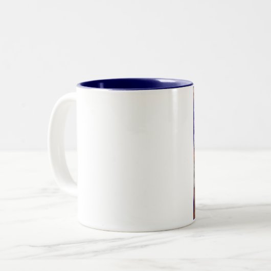 Dickens Weihnachtsfestliche Tänzer Zweifarbige Tasse (Vorderseite Links)