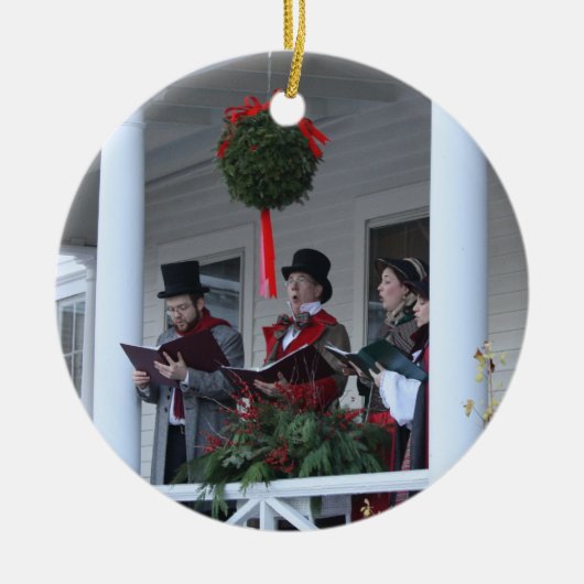 Dickensian Carolers Keramikornament (Vorne)
