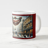Dickensian ‘Happy Christmas 1843’ Tasse (Vorderseite Rechts)