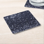 Dicker Glitter Glamour Glanz Paillette Rechteckiger Pappuntersetzer (angewinkelt)