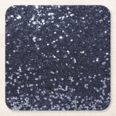 Dicker Glitter Glamour Glanz Paillette Rechteckiger Pappuntersetzer (Vorderseite)