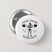 Dicker Oberschenkel Crush Typ Funny Gym Workout Bo Button (Vorne & Hinten)