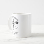 Dicker Oberschenkel Crush Typ Funny Gym Workout Bo Kaffeetasse (Vorderseite Links)