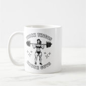 Dicker Oberschenkel Crush Typ Funny Gym Workout Bo Kaffeetasse (Links)