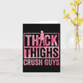 Dicker Oberschenkel Crush Typ Funny Gym Workout Bo Karte (Gelbe Blume)