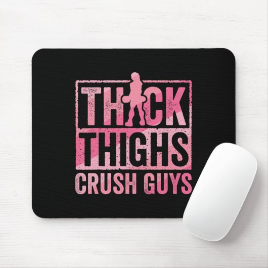 Dicker Oberschenkel Crush Typ Funny Gym Workout Bo Mousepad (Mit Mouse)