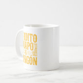 Dicker Schöner und Chingon Mexicanischer Vater Ges Kaffeetasse (Vorderseite Links)