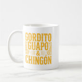 Dicker Schöner und Chingon Mexicanischer Vater Ges Kaffeetasse (Links)
