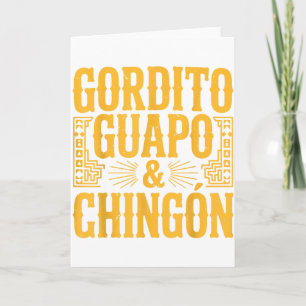 Dicker Schöner und Chingon Mexicanischer Vater Ges Karte