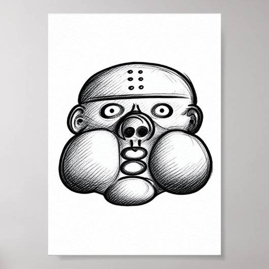 Dicker Typ Poster (Vorne)