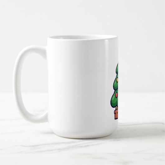 Dicker Weihnachtsbaum-Feiertagsbecher Kaffeetasse (Links)