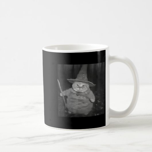 Dicker Zauberer Katze Dickes Kätzchen Zauberer Lus Kaffeetasse (Rechts)