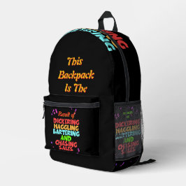 Dickering Haggling Bartering Bedruckter Rucksack