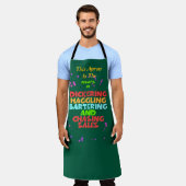 Dickering Haggling Bartering Green Funny Koch Schürze (Getragen)